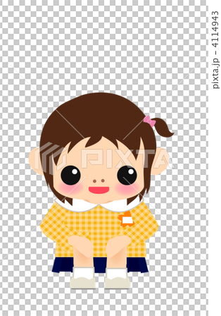 手遊び_しゃがむ（小さく） 4114943
