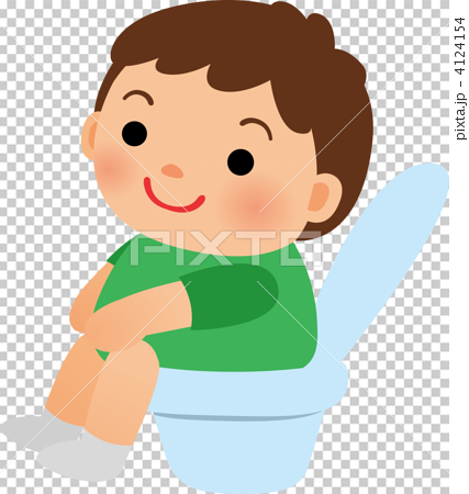ベクター 子供トイレ 幼児のイラスト素材 4124154 Pixta