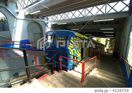 tibidabo行きのフニクラ 4126750