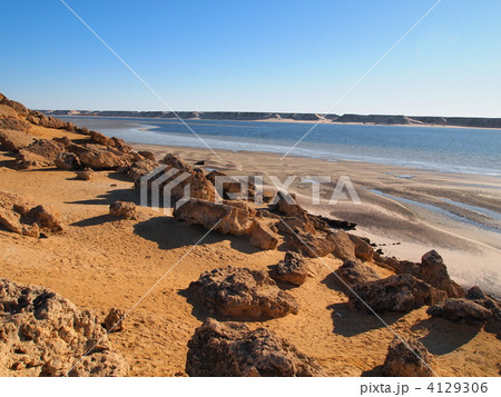 西サハラ・ダクラ　半島の海辺 4129306