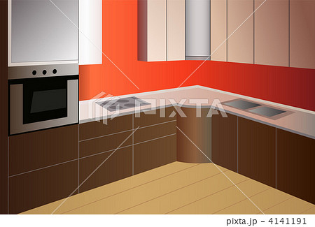 キッチン 厨房 台所のイラスト素材