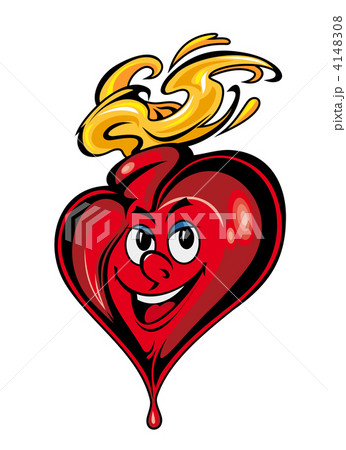 Smiling cartoon heart 4148308