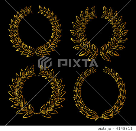 Golden laurel wreaths Golden laurel wreaths 4148311
