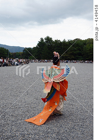 時代祭、神饌講社列、迦陵頻伽の後姿 時代祭、神饌講社列、迦陵頻伽の後姿 4149458