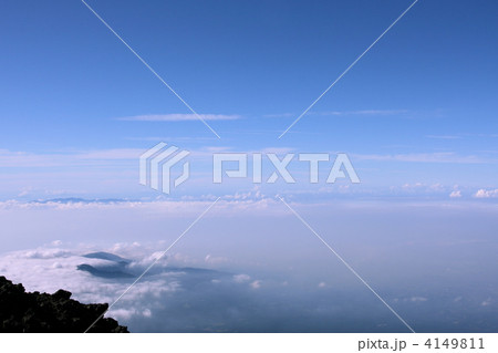 富士山頂から雲母をのぞむ 4149811