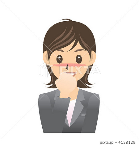 OL B 表情2 照れる OL B 表情2 照れる 4153129