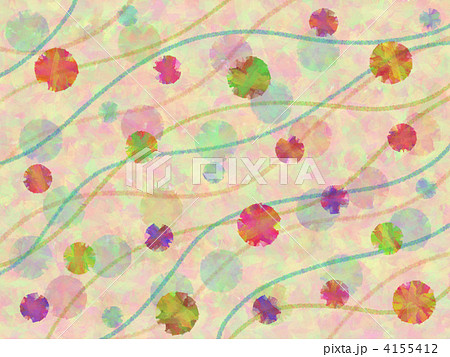 和紙 手毬 手鞠のイラスト素材