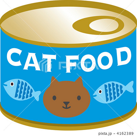 キャットフードのイラスト素材