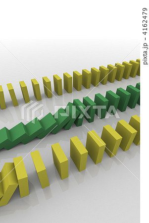 ドミノ倒し ドミノ グラフィックのイラスト素材