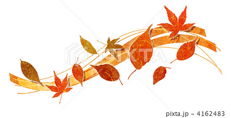 枯れ葉 葉 落ち葉のイラスト素材
