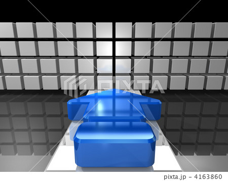 デッドエンドを表す3DCGイラスト 4163860