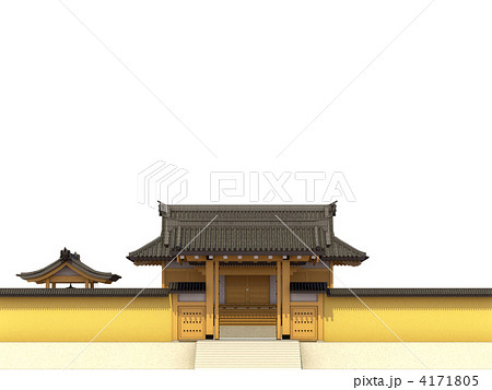お寺 和風建築のイラスト素材