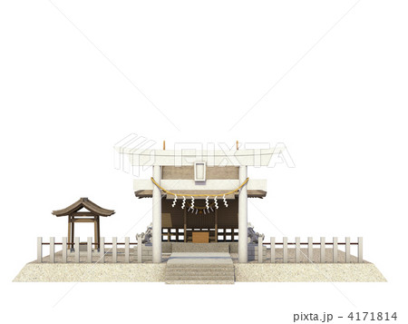 神社 和風建築のイラスト素材