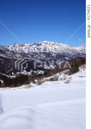 鬼無里地区からの戸隠連峰 4174621