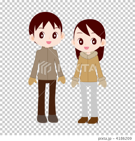 冬服の男性女性 4186209