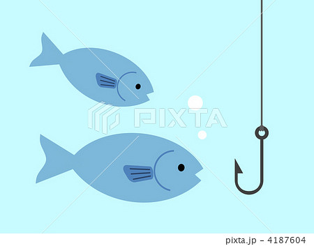 魚釣りのイラスト素材 4187604 Pixta