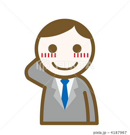アイコン ビジネスマン A216 照れる アイコン ビジネスマン A216 照れる 4187967
