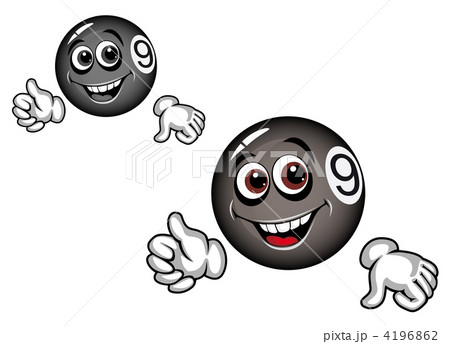 Cartoon billiard ball Cartoon billiard ball 4196862