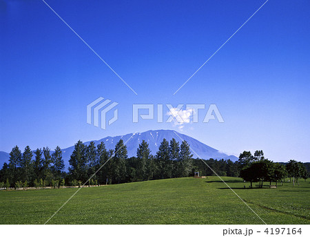 小岩井牧場と岩手山 4197164