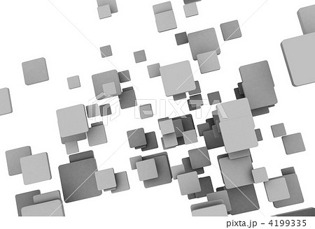 立方体 オブジェクト 物体のイラスト素材