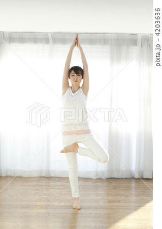 体操する女性 4203636