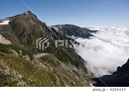 白馬岳と雲海 白馬岳と雲海 4204147