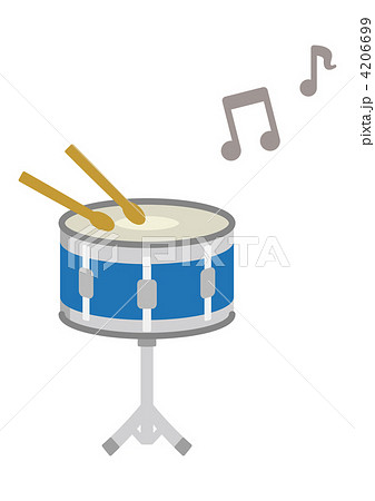 スネアドラム 小太鼓 打楽器のイラスト素材