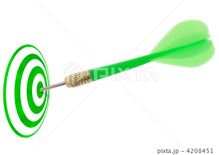 green dart hitting target center 4208451