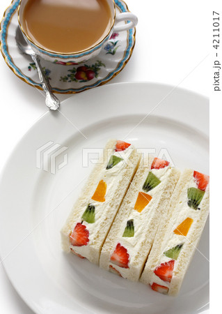 手作りフルーツサンドと紅茶 4211017
