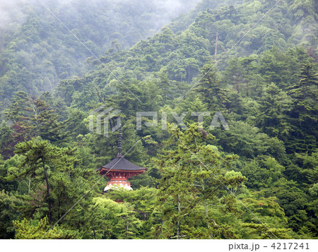 広島　宮島　大願寺　仏塔 4217241