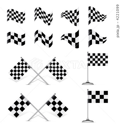 Racing Flags, vector set 4221099