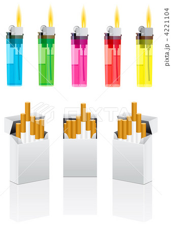 Vector cigarettes and cigarette lighter 4221104