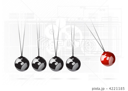 Newton's cradle concept 4221185