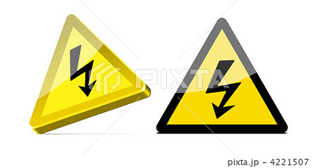 Illustration of high voltage sign 4221507