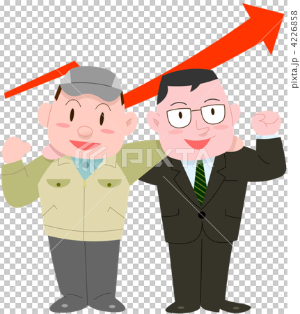 会社員2人売上げアップ 4226858