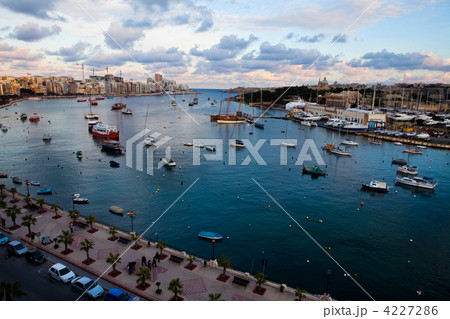 Sunset in Sliema, Malta 4227286