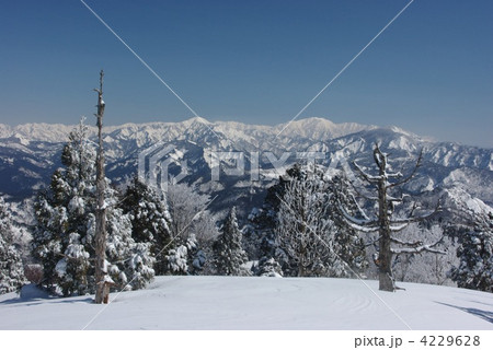 阿賀町　白髭山からの飯豊連峰 4229628