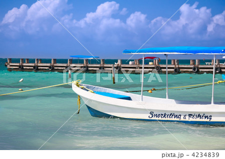 fishing and snorkeling boat in marina fishing and snorkeling boat in marina 4234839