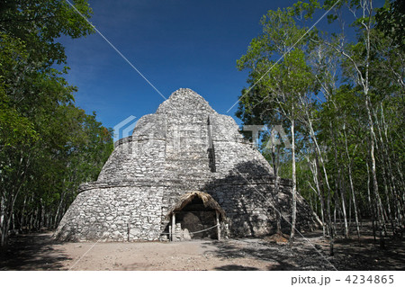 Xaibe mayan pyramid in Coba, Mexico Xaibe mayan pyramid in Coba, Mexico 4234865