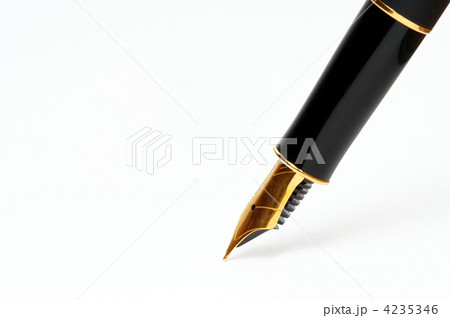 fountain pen on white background 4235346