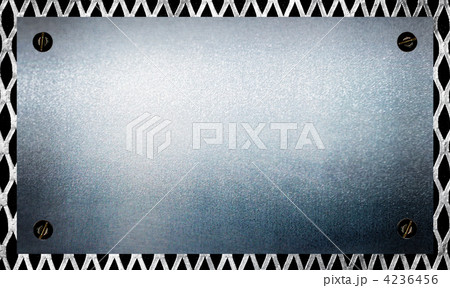 Metal plate steel background. 4236456