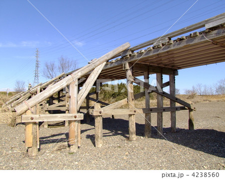 木造沈下橋　島田橋 4238560
