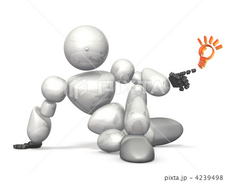 ヒントの提示を表す3DCGイラスト 4239498