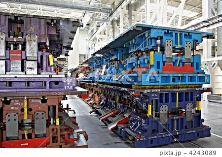 stamping lines in a car plant 4243089