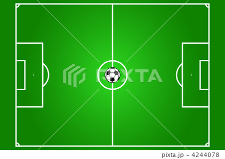football field with ball in the centre 4244078