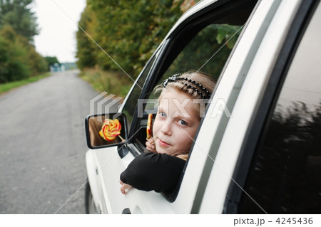 Girl in car 4245436