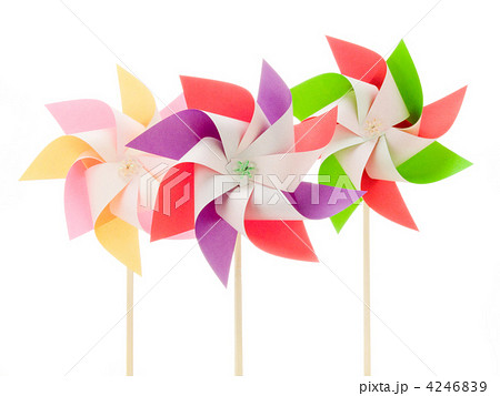 かざぐるまの写真素材