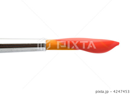 Brush with red paint Brush with red paint 4247453