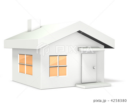 一戸建て住宅を表す3DCGイラスト 4258380