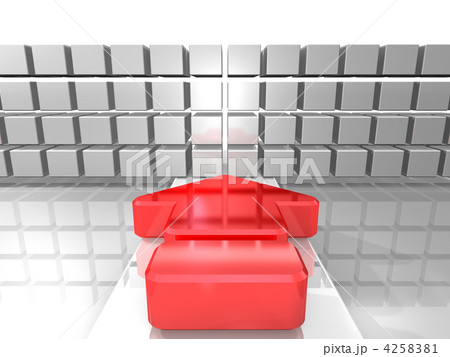 進路妨害を表す3DCGイラスト 4258381